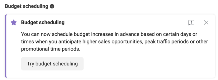 Budget Scheduling